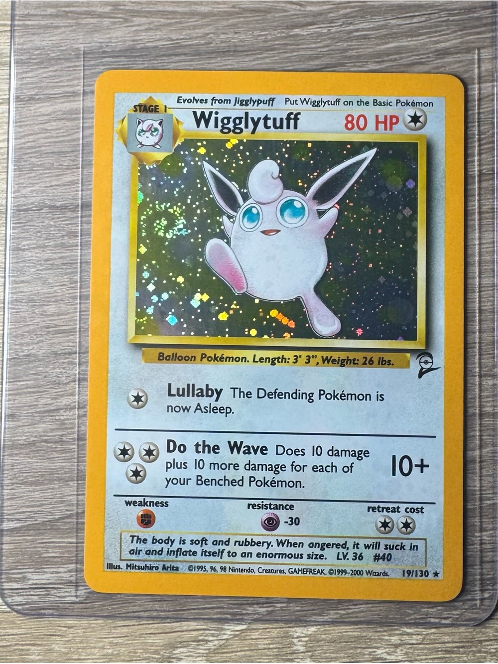 Wigglytuff #19/Pokemon Base Set 2